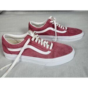 NWOT Dark Pink Canvas Vans Sneakers Tennis Shoes Women's Sz 9 / Men's 7.5 Fall